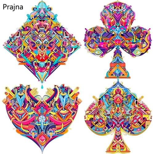 Fashion Colorful Heart Applique Iron-On Transfers For Clothing Stickers Heat Thermal Transfer Cartoon Heart Patches For Clothing