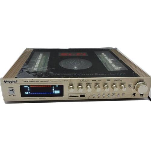 P-818U 400W 5.1 channel home amplifier high power with card Bluetooth amplifier karaoke professional amplifier