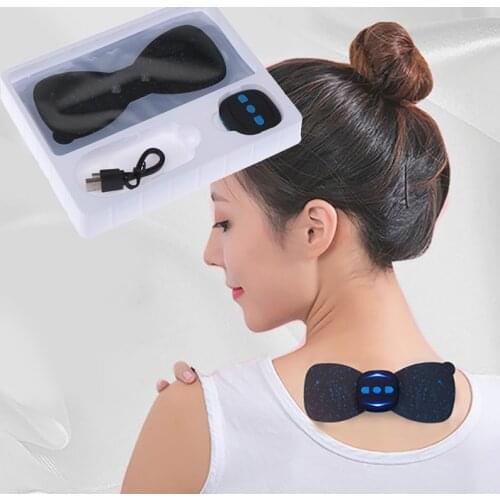 Practical Portable Charging Massager Mini Massage Neck Stickers Cervical Vertebra Physiotherapy Instrument(only Neck Stickers