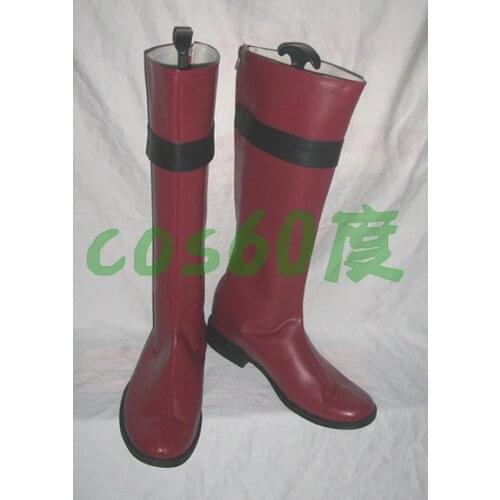 Samurai Sentai Shinkenger Takeru Shiba Red Cosplay Shoes Boots S008