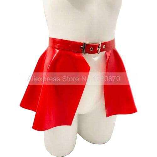 Handmade Sexy Latex Rubber Waist Wide Belts Skirt fit for Catsuit Jumpsuit Plus Size Supply Tailored Made S-LD292