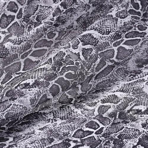 114CM Wide 10MM Snake Print Thin Silk Georgette Fabric for Summer one-piece dress Shirt Clothes B192