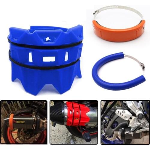 Universal Motorcycle Exhaust Protector Cover Guard Anti-hot For YAMAHA YZ250 YZ250F YZ400F YZ426F YZ450F WR250 WR450F 250-450cc