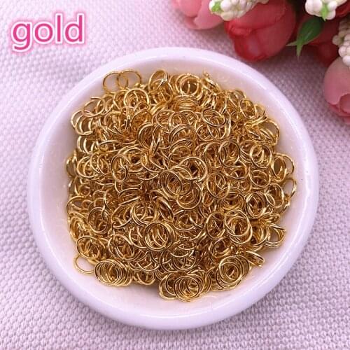 4/6/8mm Gold Jump Ring Single Loop Open Jump Rings Split Rings for Jewelry Necklace Bracelet Chain Connector Findings Connector