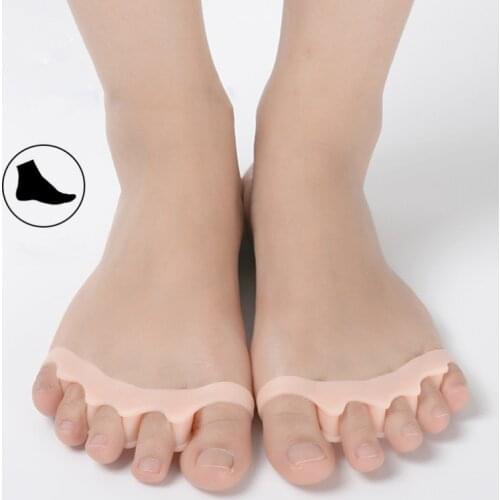1Pairs Silicone Finger Toe Protector Gel Bunion Corrector Big Toe Pinkie Separator Straightener Pain Relief Foot Care