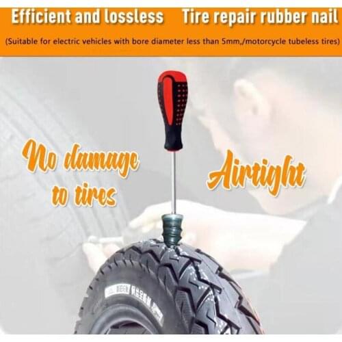 10Pcs Large/Small Vacuum Tyre Repair Nail For Car Trucks Motorcycle Scooter Bike Repair Tubeless Rubber Nails Dropshipping