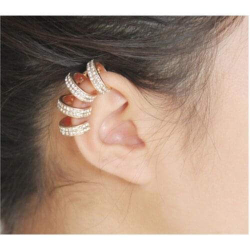 NEW 10pcs Hot Retro Crystal Ear Cuff Earring Wrap Clip On For Right Ear Earrings Hot Delicate Ear Clip Models For Women
