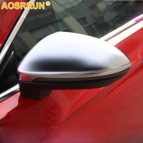 ABS Silver Rear view Mirror Cover shell For VW GOLF 7 MK7 7.5 GTI R GTE 2013 2016 2018 Touran 2016 2017 2018