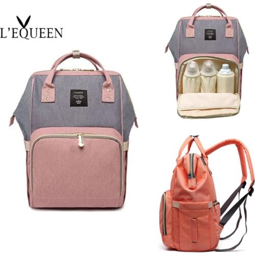 Large Capacity Baby Bag Mummy Travel Backpack Fashion Brand Designer Nursing Bag for Baby Mom Backpack Mother Carry Care Bags