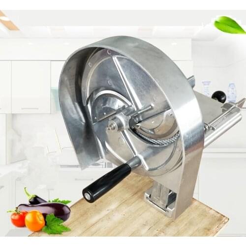 Tea Coffee Shop Commercial Manual Fruit Slicer Potato Carrot Lemon Chips Slicer Vegetable Fruit Salad Slicing Machine Shredder