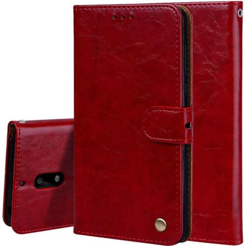 Book Case For Nokia 6 Luxury PU Leather Wallet Flip Case For Nokia 6 Soft Silicon Back Cover Business Style Case