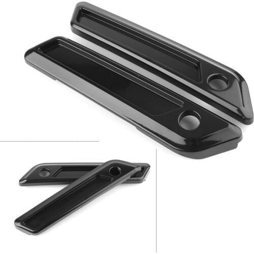 Black Motorcycle Saddlebag Latch Cover For Harley Davidson Touring Road King Street Glide FLHT 2014 2015 2016 2017 2018 2Pcs