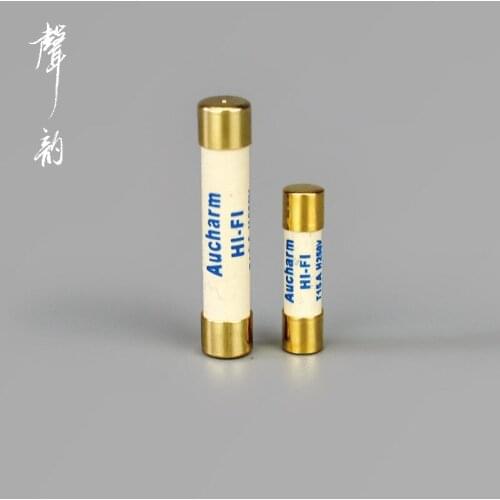 Hifi Enthusiast Silver Alloy Fuse 5x20mm 6X32mm 1A-15A Gold-plated Cap Audio Amplifier CD Fuse