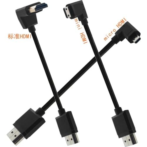 Micro 90 Degree Elbow Right Angle 4K HD Cable HDMIVersion 2.0 Computer Connected to TV Projector