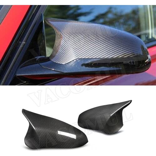 Dry Carbon Fiber RearView Mirror Cover Caps For BMW F80 M3 F82 M4 2015 -2018 Replacement Style Side Mirror Cover RHD