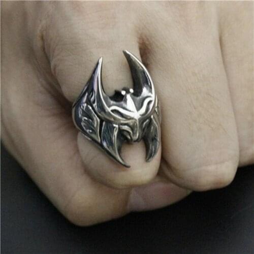 Real Cool Siver The aliens 316L Stainless Steel Cool Fashion Ring