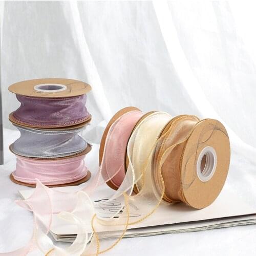 4CM Fishtail Yarn Ribbon Polyester Belt Candle Decoration Plowers Cake Gift Bow Ribbon Packaging DIY Candle making Materials