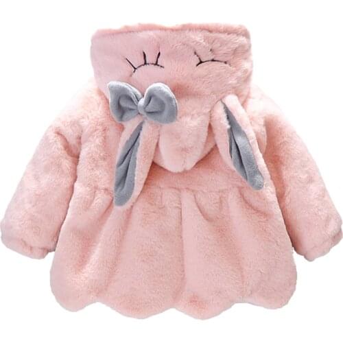 2021 New Newborn Baby Girl Clothes Coats For Girls Autumn Winter Cotton Jacket Kids Warm Hooded Outerwear For Childrens Costume