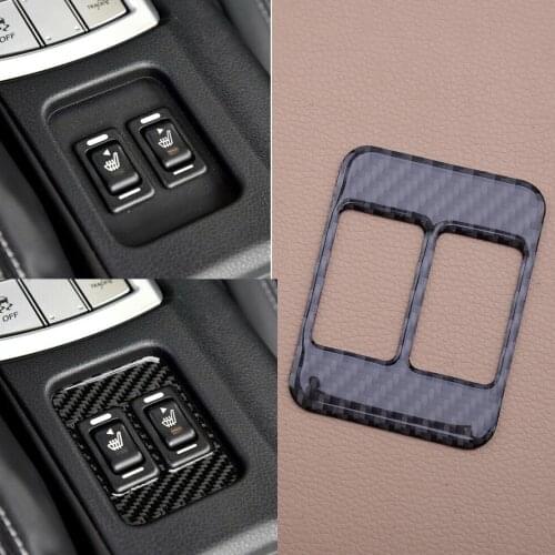 Carbon Fiber Center Console Heating Button Cover Trim Frame Sticker Fit for Subaru BRZ Toyota 86 2013 2014 2015 2016 2017