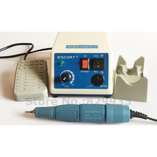 Original Korea SAEYANG Escort III Brush Micromotor MARATHON Handpiece SDE-H37L1 for Laboratory, Nail File, Pedicure, Jewelry