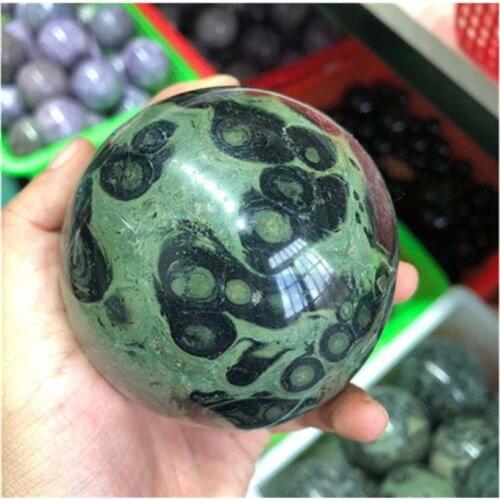Natural Peacock Eye Kambaba Ball Crystals Healing Stones For Home Decoration