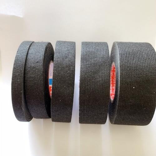 New Tesa Type Coroplast Adhesive Cloth Tape For Cable Harness Wiring Loom Width 9/15/19/25MM Length15M Free shipping