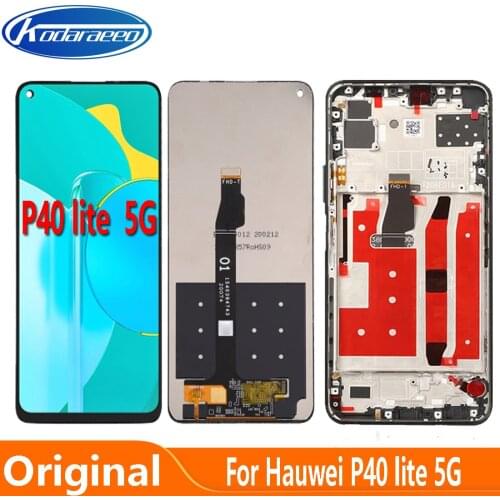Original 6.5"for Huawei P40 Lite 5G CDY-NX9A LCD Display Screen Touch Digitizer With Frame