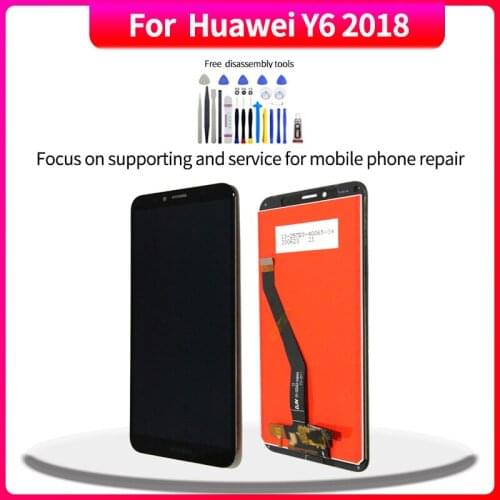 Original Display For Huawei Y6 2018 Touch Screen Digitizer Assembly For Huawei Y6 2018 lcd Replacement With Free Tools