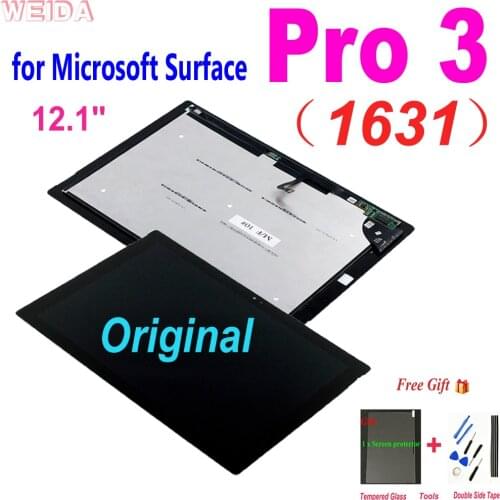 Original for Microsoft Surface Pro 3 LCD Pro 3 1631 Pro3 v1.1 v1.0 LTL120QL01 003 LCD Display Touch Screen Digitizer Assembly