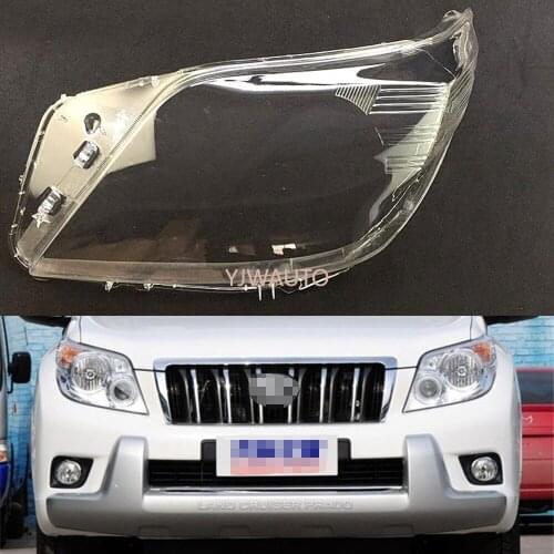 Car Headlight Lens For Toyota Prado 2009 2010 2011 2012 2013 Headlamp Cover Car Replacement Front Transparent Auto Shell