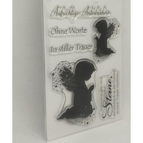 German stamp Clear Stamp for Scrapbooking Transparent Silicone Rubber DIY Photo Album Decor 0309