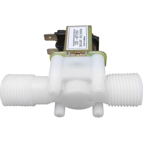 Promotion! 12V 1/2inch N/C Plastic Electric Solenoid Valve Magnetic Water Air Normally Closed