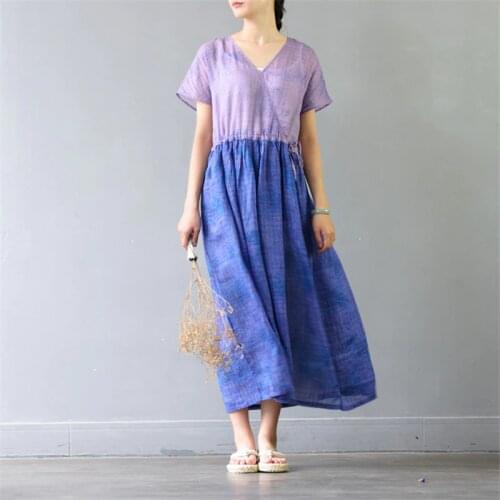 Летние платья из льна SCUWLINEN China At AliExpress