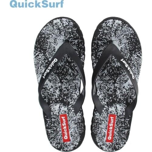 Quicksurf Summer Couples Men Fashion Trend Flip Flops Home Slippers Non-Slip Beach Sewing Cool Student Clip Outside Slides
