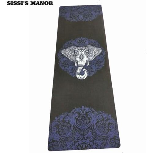 Folding Natural Rubber Yoga Mat eco-friendly slip-resistant Hot Yoga best yoga mat for hot yoga Fitness Gym mat elephent head
