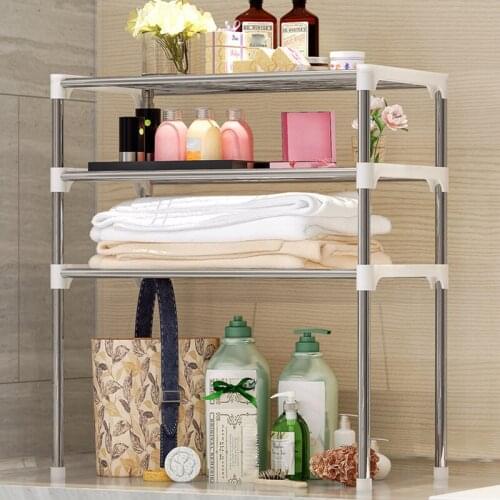 2/3-Tier Microwave Shelf Rack Kitchen Shelf Spice Organizer Kitchen Storage Rack Bathroom Organizer Shelf Home Book Shoes Shelve