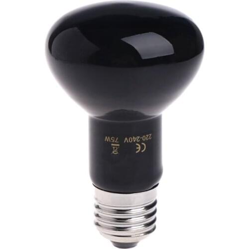 C1FA Reptile Amphibian Heat Bulb 220-240V 25W50W75W100W Infrared Emitted Night Light