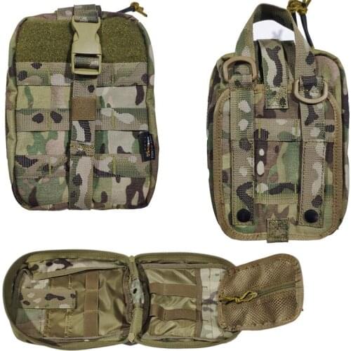 Outdoor Emergency Medical Utility Bag Tactical Vest Sub Bag Multicam Fabric