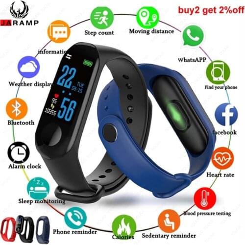 M3 Pro Smart Watch Sport Smart Band Blood Pressure Monitor Smart Wristband Smartwatch Bracelet M3 Plus Wristband for Men Women