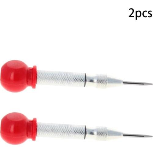 Utoolmart Hot Locator Automatic Center Cap Punch Silver/Gold With A Grip Cap High Speed Steel Gold Plating Cap Punch 1pcs/2pcs