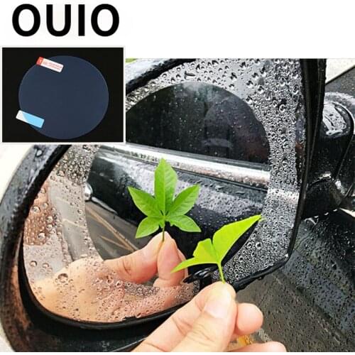 OUIO Car Rearview Mirror waterproofing Rainproof Film For Peugeot 307 206 407 Citroen C4 C5 Honda Civic Accord CRV Lada Vesta