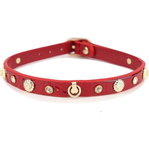 High Quality Genuine LeatherSlave Bondage Collar Fetish SM Sex Toys For Woman Couples