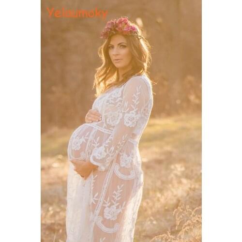 YeLaumoky Lace Maternity Dresses