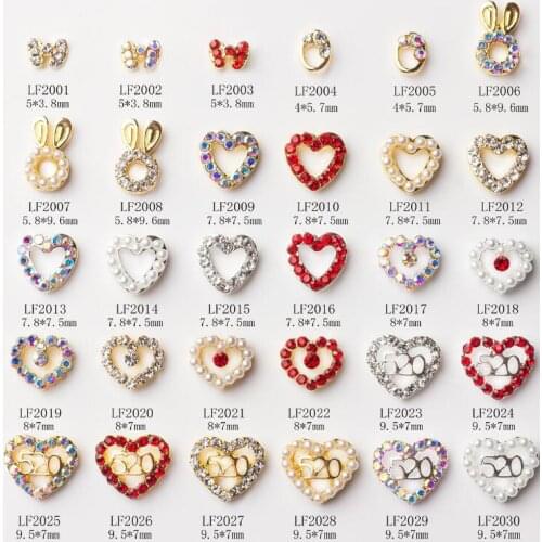100pcs 3D Nail Art Jewelry Silver & Gold Crown Shape Nail Jewelry Shining Crystal Rhinestones Nail Jewelry Accessories