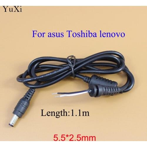 YuXi 1pcs/lot DC Power Supply Adaptor Tip Plug Connector Cord Cable for Asus for Lenovo for Toshiba 5.5*2.5 mm/5.5x2.5