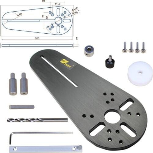 1SET Circle Cutting Jig for Small Wood Routers/Electric Hand Trimmers Woodworking Milling Circle Milling Groove