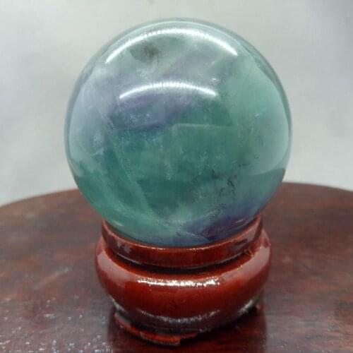 1pcs Fluorite Crystal Sphere Reiki Healing Natural Stone And Minerals Quartz Ball Home Decoration