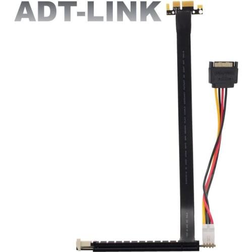 1x To 16x PCIe3.0 Flexible Extension Adapter PCI Express Gen3.0 GPU Riser Card With Sata Cable For Bitcoin Miner NVIDIA AMD Card