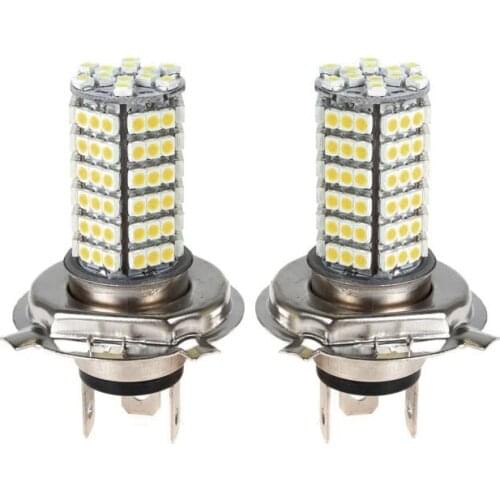 2X Car H4 120 LED 3528 SMD Xenon White Fog Headlight Head Bulb Light Lamp 12V