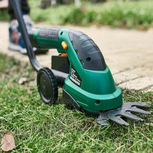 3.6V Rechargeable Lawn Mower Small Trimming Grass Cutting Weeding Gardening Pruning Shears Multi-function Electric Lawn Mower
